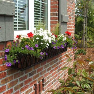 Copper and iron window box