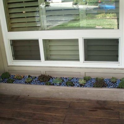 Custom concrete planter box